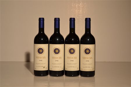 Sassicaia Tenuta San Guido 199812 bt - cslE2 bt etichette danneggiate