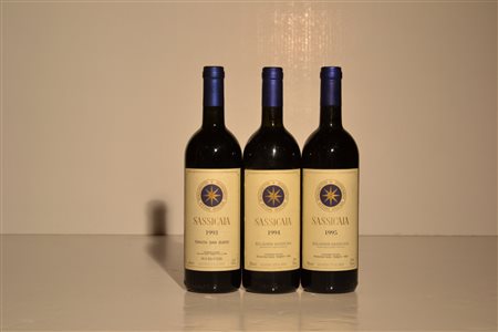 Sassicaia Tenuta San Guido1995 - 4 bt1994 - 5 bt1993 - 4 bt13 btE