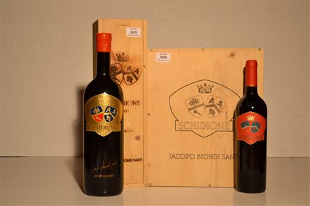 Selezione Schidione J. Biondi Santi2000 - 6 bt csl1998 - 6 bt cslIII...