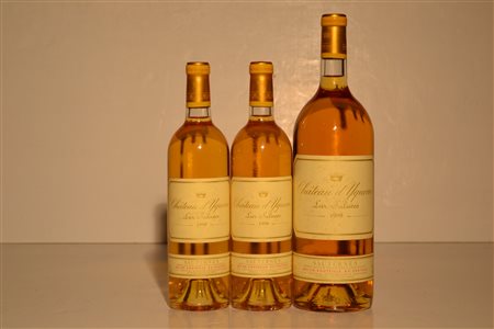 Chateau D Yquem 1999 2 bt1 bt Mg3 btE1 bt Mg etichetta lievemente danneggiata