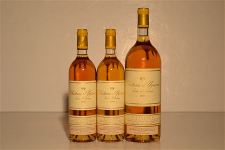 Chateau D Yquem 19952 bt1 Mg3 btE1 bt etichetta lievemente danneggiata