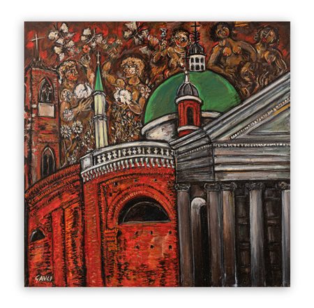 PIERO GAULI (1916-2012) - La collegiata a Seregno, 1982