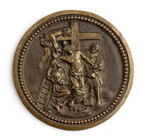  
Deposizione di Cristo dalla croce con Maddalena e altri due personaggi Scuola francese, XIX secolo
 