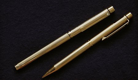 Sheaffer Targa Collection Godron parure - stilografica uomo + stilografica...