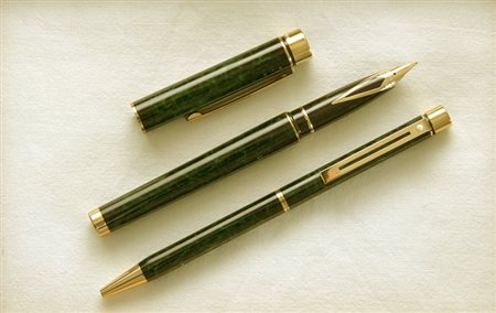 Sheaffer The Laque Collection stilografica + penna a sfera - Green Ronce