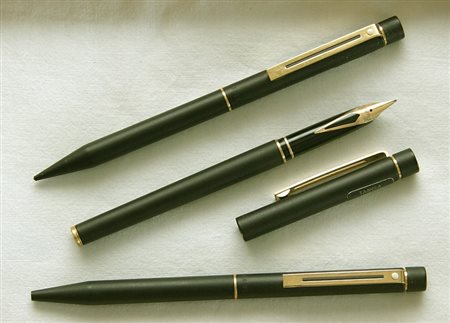 Sheaffer The Targa Collection Matt Black stilografica + stilografica slim +...