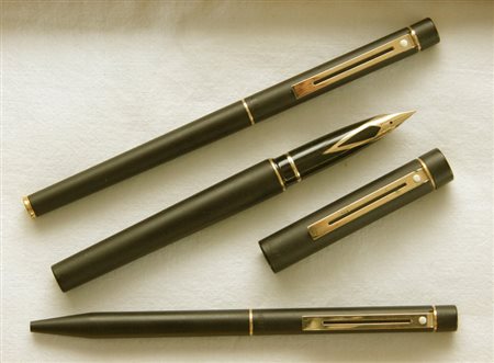 Sheaffer The Targa Collection Matt Black penna a sfera - Steel line