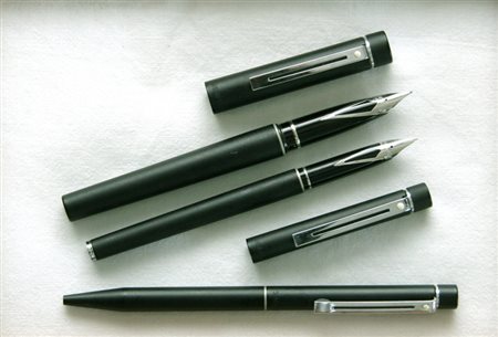 Sheaffer The Targa Collection Matt Black stilografica + stilografica slim +...