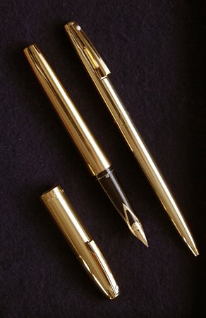 Sheaffer The Triumph Collection Imperial Brass stilografica + penna a sfera -...