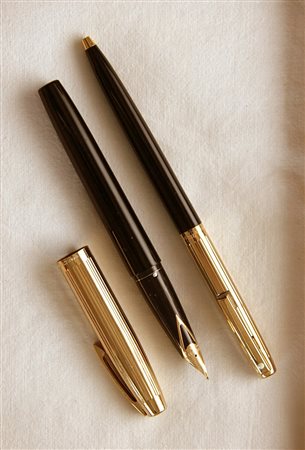 Sheaffer Triumph Collection stilografica + penna a sfera - lacca nera e...