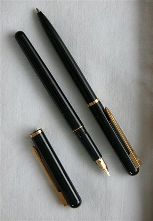 Waterman Commando stilografica + penna a sfera - lacca nera