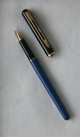 Waterman Commando stilografica - lacca nera e blu