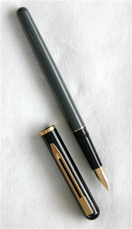 Waterman Commando stilografica - lacca nera e grigia