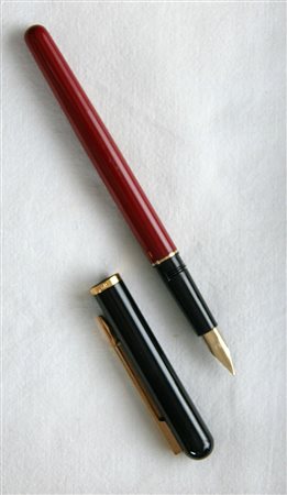 Waterman Commando stilografica - lacca nera e rossa