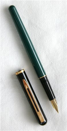 Waterman Commando stilografica - lacca nera e verde