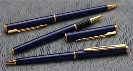 Waterman Executive stilografica con pennino oro 18 kt + penna a sfera +...