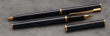 Waterman Supergold stilografica + penna a sfera - lacca blu notte