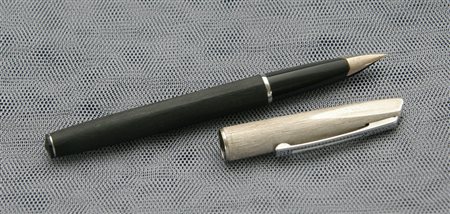 Waterman Supergold stilografica - argento piaquè