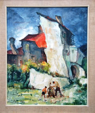 Dominicus Casolare di campagna, 1967 Olio su tela 59 x 50