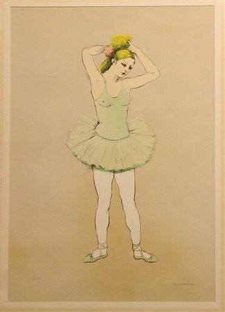 Francesco Messina Ballerina, 1977 Litografia - esemplare 31/75 50 x 70