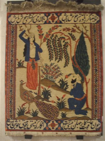 KASHAN Persiano "Mohtasham" inizio '800 - eccezionali condizioni 70x55