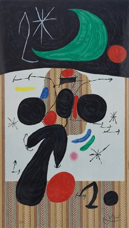 JOAN MIRO' Interieur et nuit, 1969