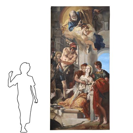 Martirio di sant'Agata copia da Domenico Tiepolo, 20° secolo 