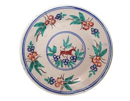 Piatto in maiolica di Caltagirone, Primi 20° secolo 