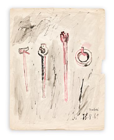 ORFEO TAMBURI (1910-1994) - Senza Titolo (Gli attrezzi), 1961