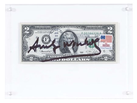 ANDY WARHOL (Pittsburgh, 1928 - New York, 1987) 2 dollars (Thomas Jefferson)...