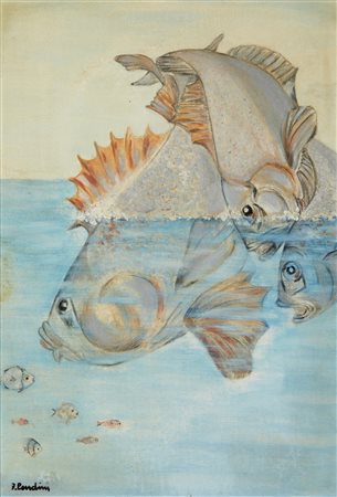 PENDINI FULVIO (1907 - 1975) - Pesci in mare.

.