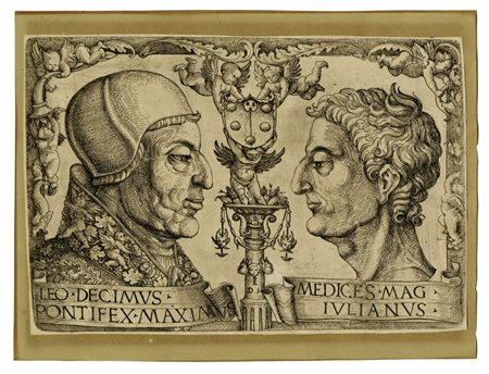 Daniel  Hopfer, LEO DECIMUS PONTIFEX MAXIMUS / MEDICES MAG IULIANUS. 1513-1516.