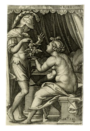 Georg  Pencz, Medea e Giasone. 1539.