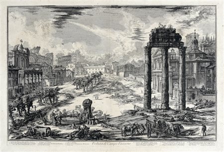 Giovanni Battista  Piranesi, Veduta di Campo Vaccino. 1772.