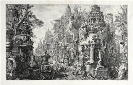 Giovanni Battista  Piranesi, Antiquus bivii viarum Appiae et Ardeatinae prospectus... 1756.