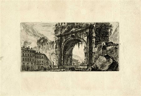 Giovanni Battista  Piranesi, Arco di Rimino fabricato da Augusto. Roma: s.d. (II edizione, post 1761).