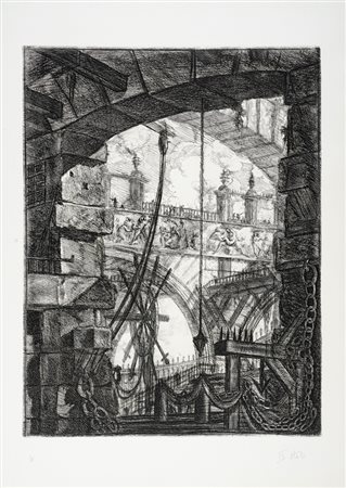 Giovanni Battista  Piranesi, La piazza grande. 1749-1750 [VI edizione, tiratura moderna].