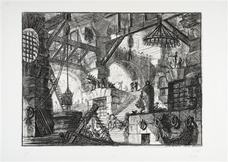 Giovanni Battista  Piranesi, Il pozzo. 1749-1750 [VI edizione, tiratura moderna].