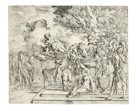 Pietro  Testa, Il sacrificio di Ifigenia. 1640-1642 ca.