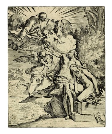 Pietro  Testa, Il sacrificio di Isacco. 1640-1642 ca.