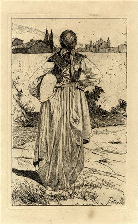 Giovanni Fattori, Donna del gabbro. 1883-1885.