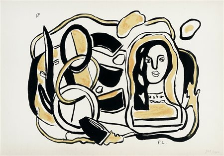 Fernand Léger, Tête de Femme avec Composition