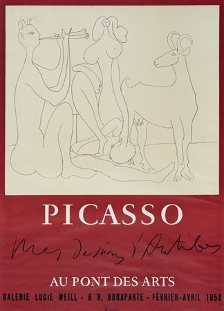 Pablo Picasso, Picasso. Au Pont des Arts. 1958.