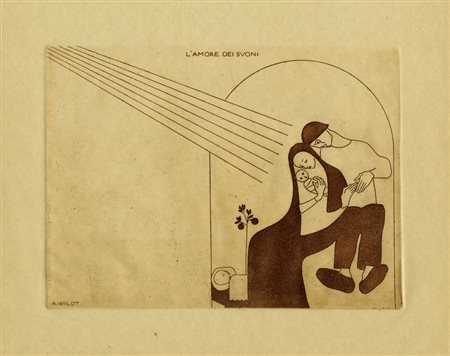 Adolfo Wildt, L'amore dei buoni. 1919 ca.