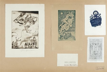 Autori vari, Album di 2022 ex libris. 1918-55.