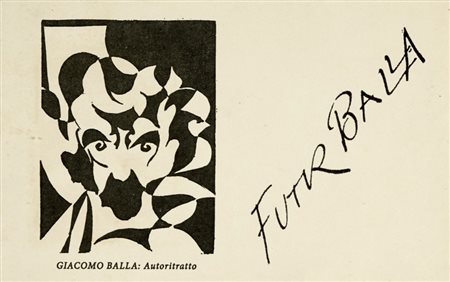 Giacomo Balla, Futurballa. Autoritratto. Fine degli anni '10 del XX secolo.