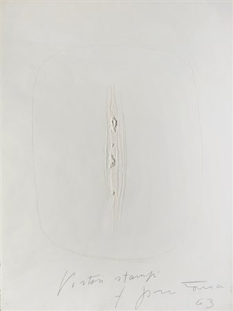 Lucio Fontana, Concetto Spaziale. 1963.