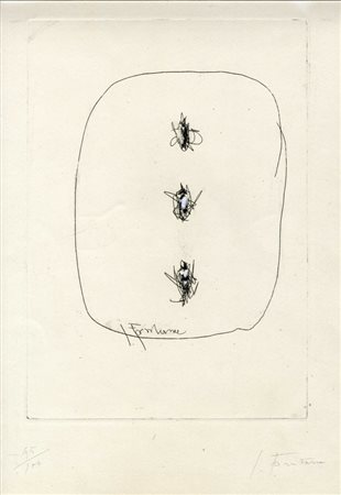 Lucio Fontana, Concetto spaziale. 1966.