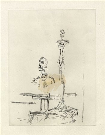 Alberto Giacometti, Dans l'Atelier. 1965.