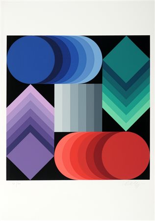 Victor Vasarely, Stri-dio. 1978.